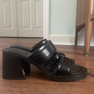 Black Women's Heeled Sandals